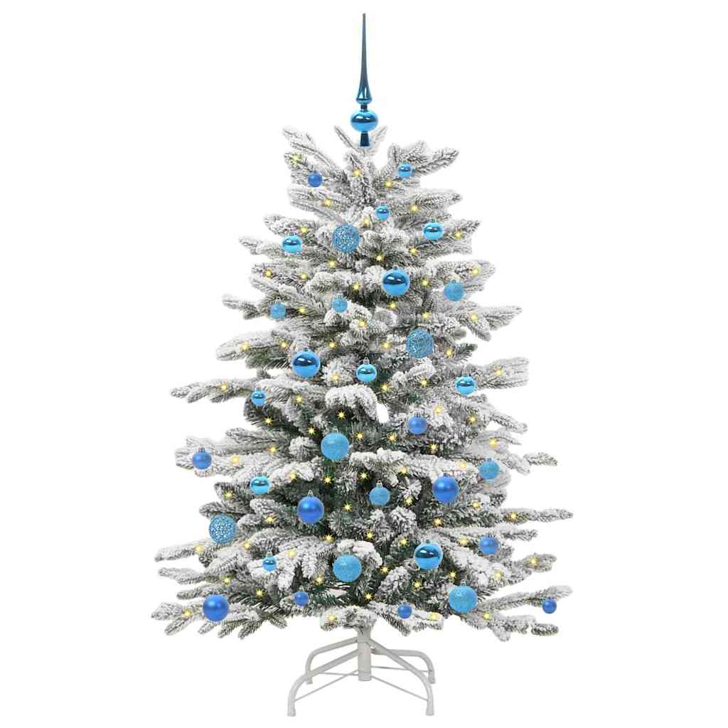 Vidaxx künstlicher klappbarer Weihnachtsbaum weiß 150 cm PE und PVC