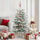 Vidaxx künstlicher klappbarer Weihnachtsbaum weiß 150 cm PE und PVC