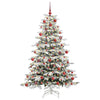 Vidaxx künstlicher klappbarer Weihnachtsbaum weiß 180 cm PE und PVC