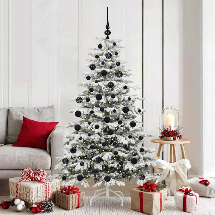 Vidaxx künstlicher klappbarer Weihnachtsbaum weiß 180 cm PE und PVC