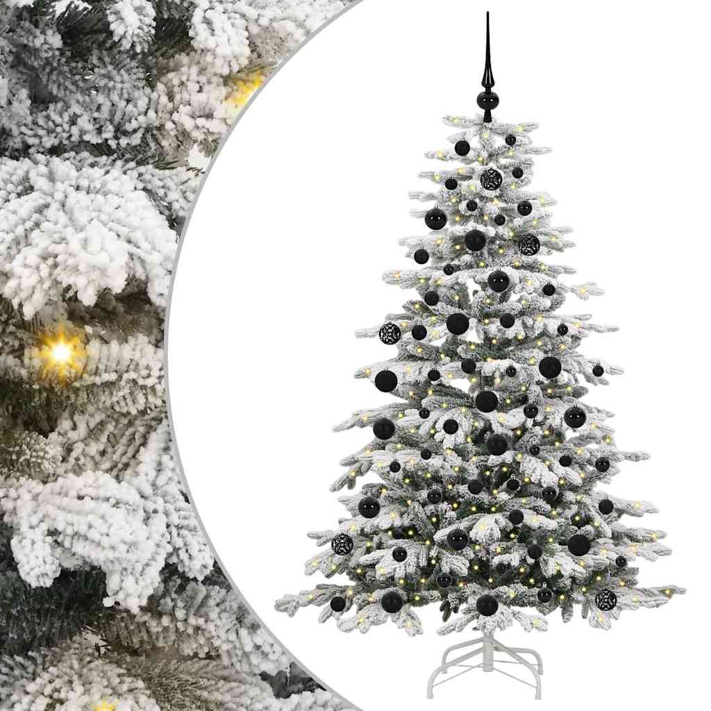 Vidaxx künstlicher klappbarer Weihnachtsbaum weiß 180 cm PE und PVC
