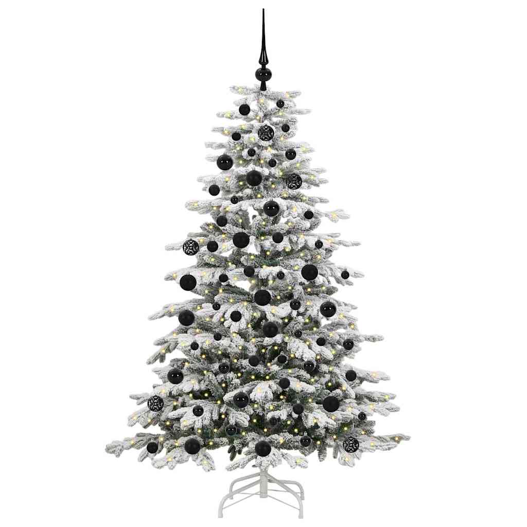 Vidaxx künstlicher klappbarer Weihnachtsbaum weiß 180 cm PE und PVC