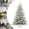 Vidaxx künstlicher klappbarer Weihnachtsbaum weiß 180 cm PE und PVC