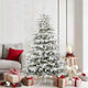 Vidaxx künstlicher klappbarer Weihnachtsbaum weiß 180 cm PE und PVC