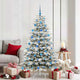 Vidaxx künstlicher klappbarer Weihnachtsbaum weiß 180 cm PE und PVC
