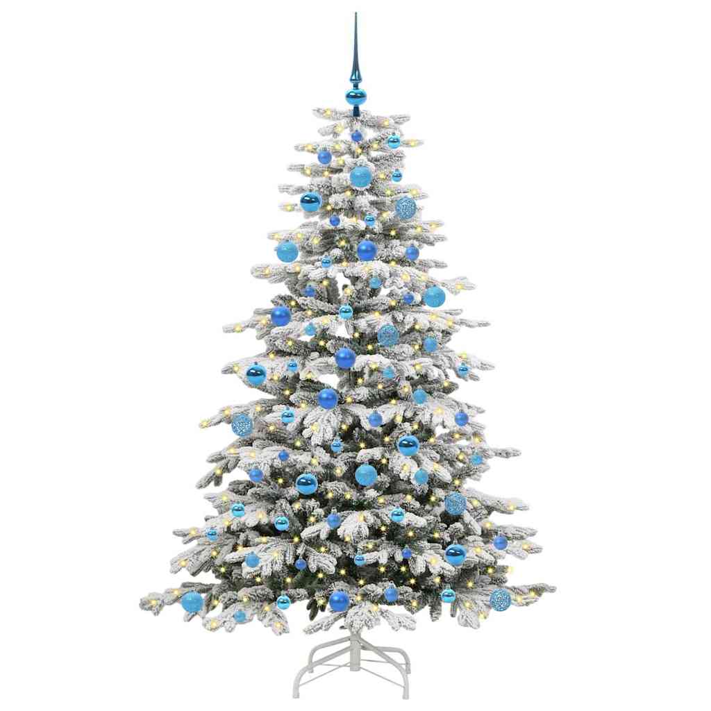 Vidaxx künstlicher klappbarer Weihnachtsbaum weiß 180 cm PE und PVC