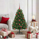Vidaxx künstlicher Weihnachtsbaum mit 150 LED grün, 120 cm PVC und Metall
