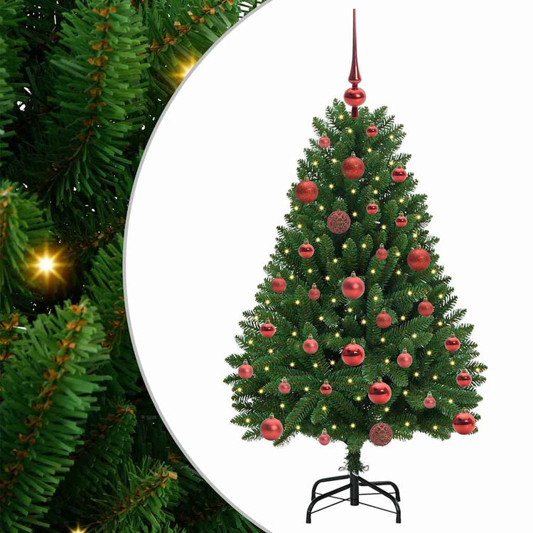 Vidaxx künstlicher Weihnachtsbaum mit 150 LED grün, 120 cm PVC und Metall