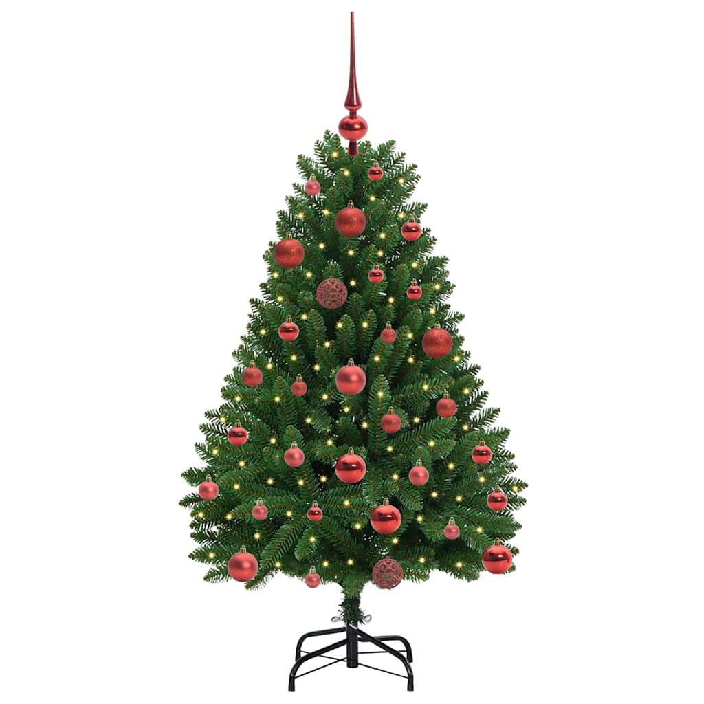 Vidaxx künstlicher Weihnachtsbaum mit 150 LED grün, 120 cm PVC und Metall