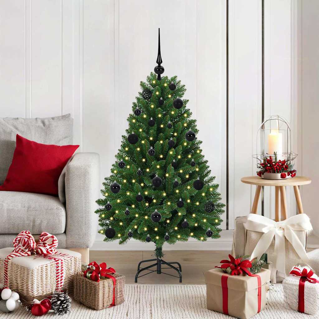 Vidaxx künstlicher Weihnachtsbaum mit 150 LED grün, 120 cm PVC und Metall