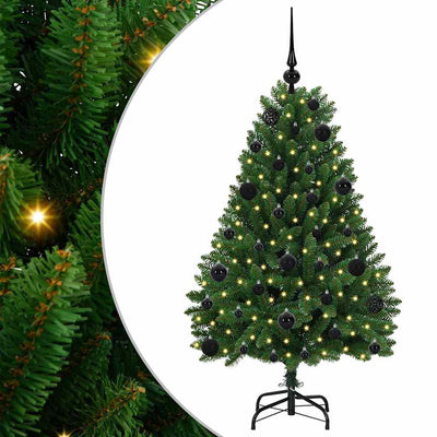 Vidaxx künstlicher Weihnachtsbaum mit 150 LED grün, 120 cm PVC und Metall
