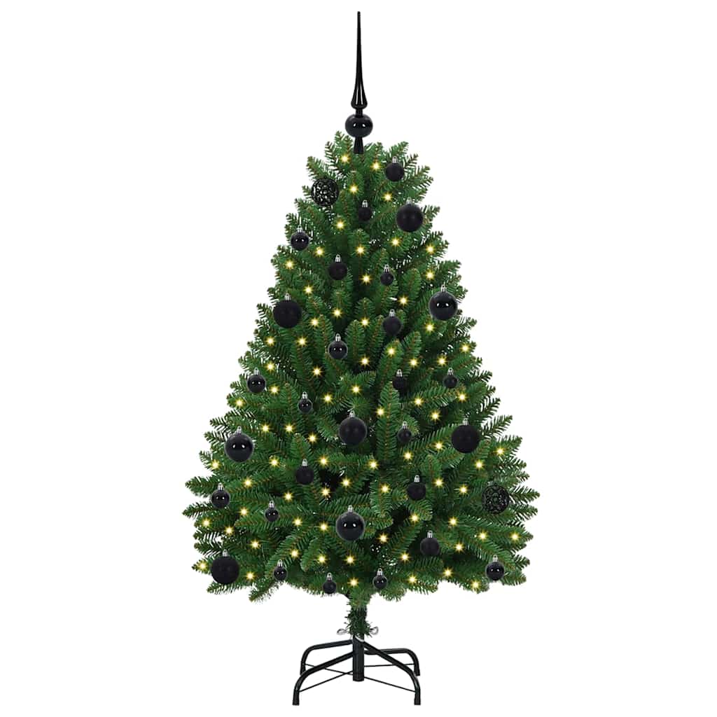 Vidaxx künstlicher Weihnachtsbaum mit 150 LED grün, 120 cm PVC und Metall