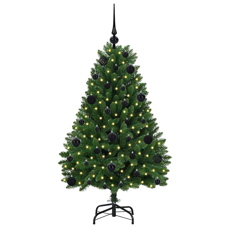 Vidaxx künstlicher Weihnachtsbaum mit 150 LED grün, 120 cm PVC und Metall