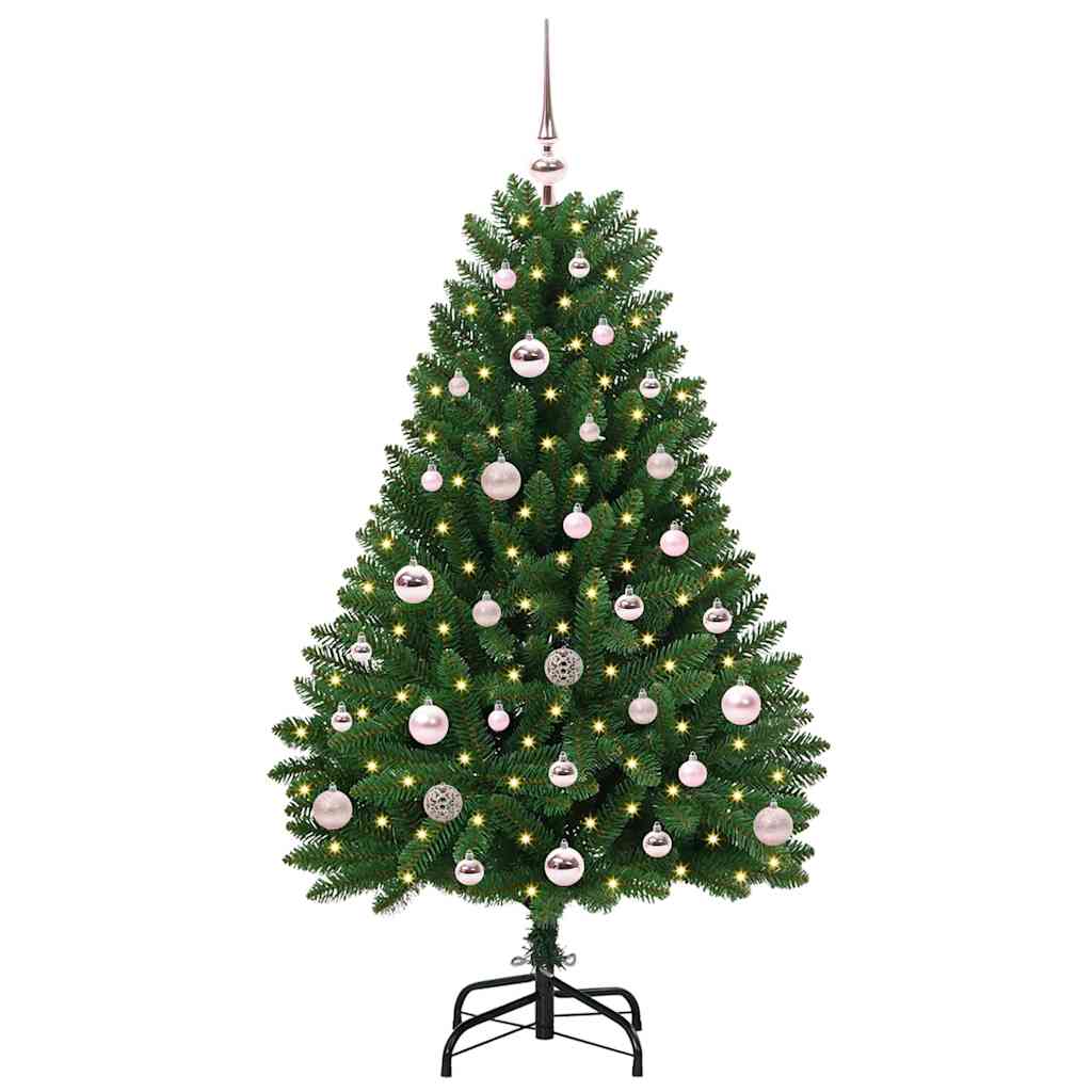 Vidaxx künstlicher Weihnachtsbaum mit 150 LED grün, 120 cm PVC und Metall