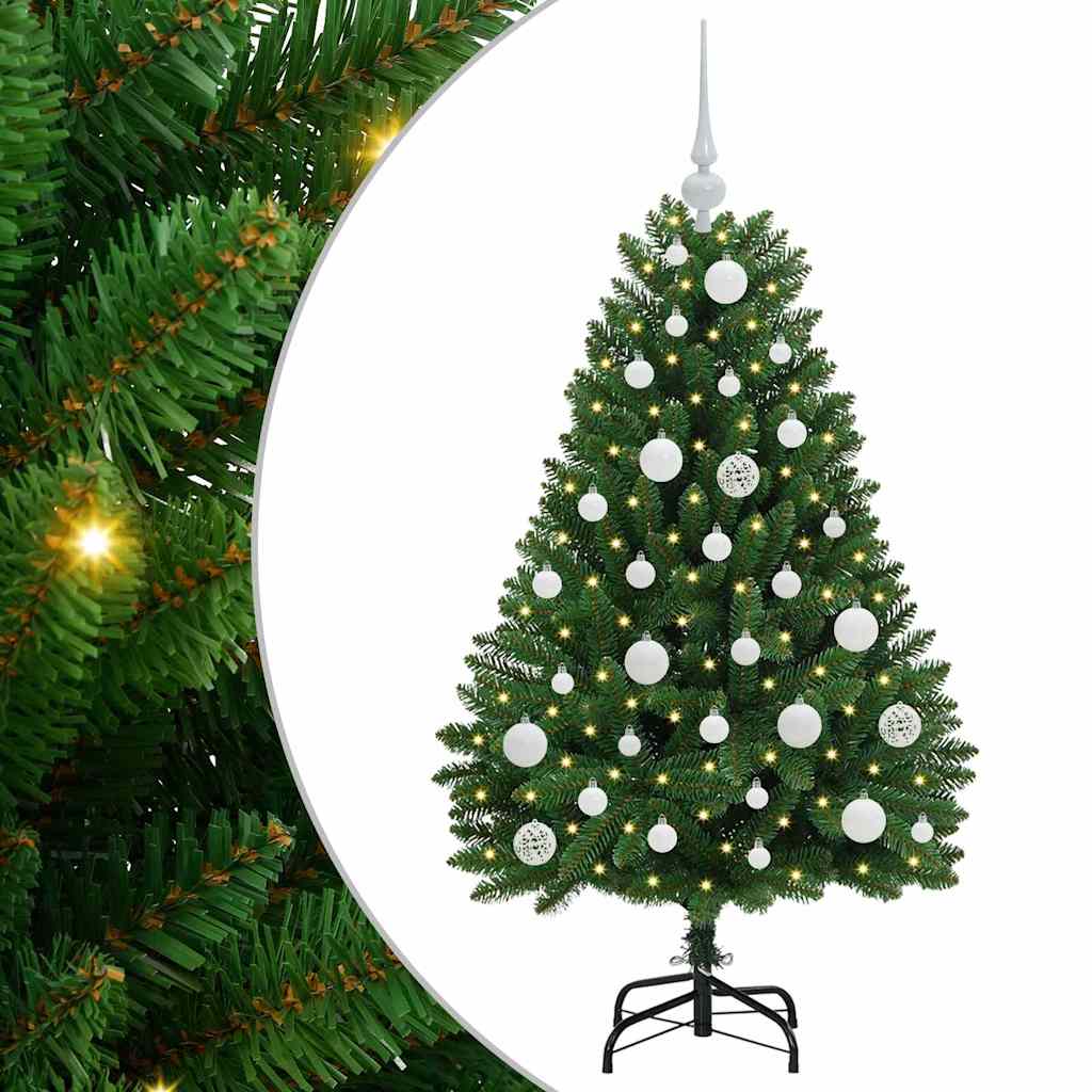 Vidaxx künstlicher Weihnachtsbaum mit 150 LED grün, 120 cm PVC und Metall