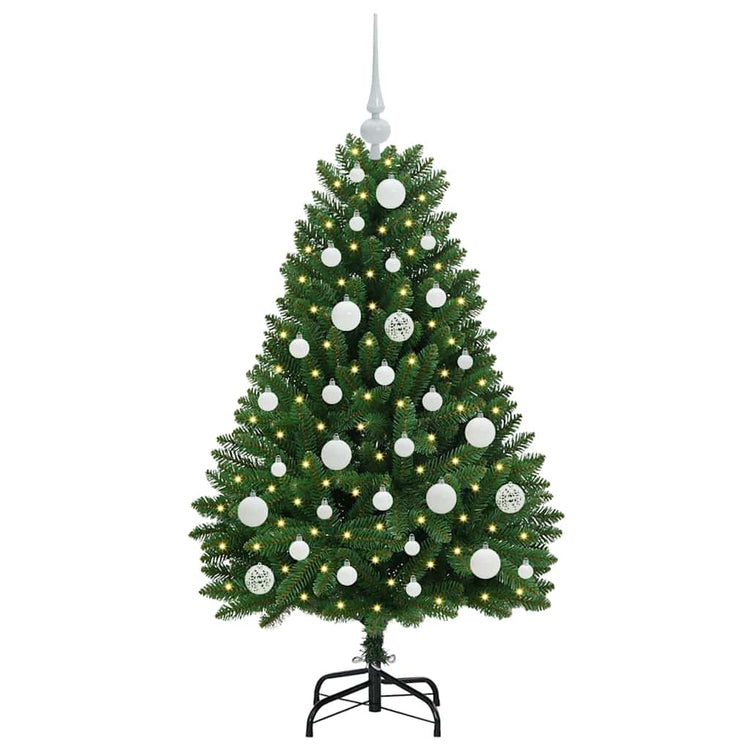 Vidaxx künstlicher Weihnachtsbaum mit 150 LED grün, 120 cm PVC und Metall