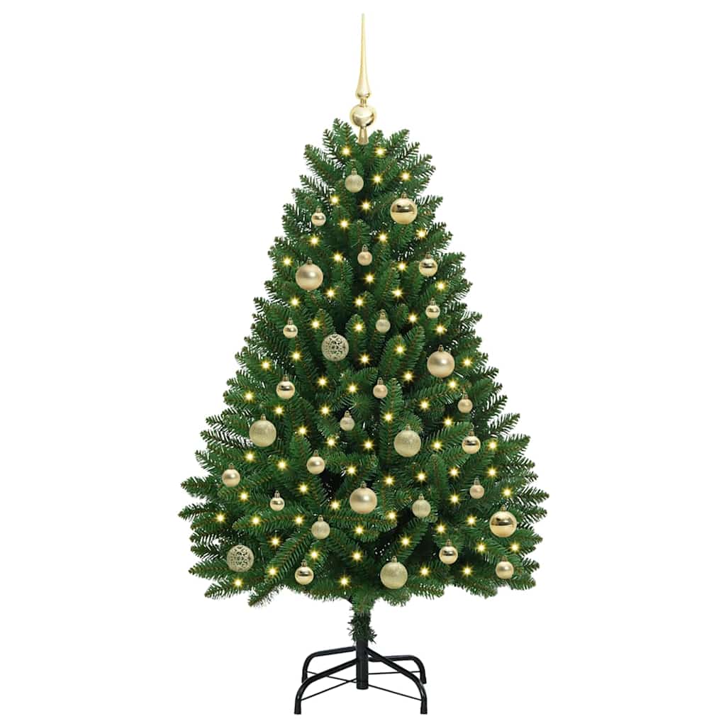 Vidaxx künstlicher Weihnachtsbaum mit 150 LED grün, 120 cm PVC und Metall