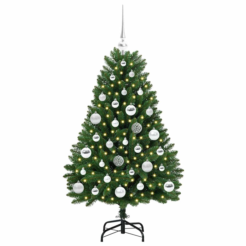 Vidaxx künstlicher Weihnachtsbaum mit 150 LED grün, 120 cm PVC und Metall