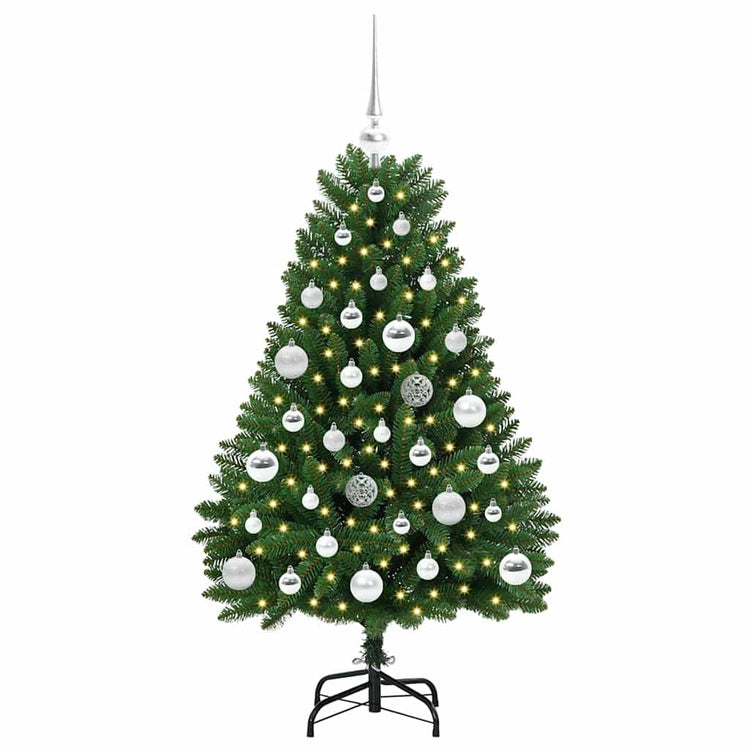 Vidaxx künstlicher Weihnachtsbaum mit 150 LED grün, 120 cm PVC und Metall