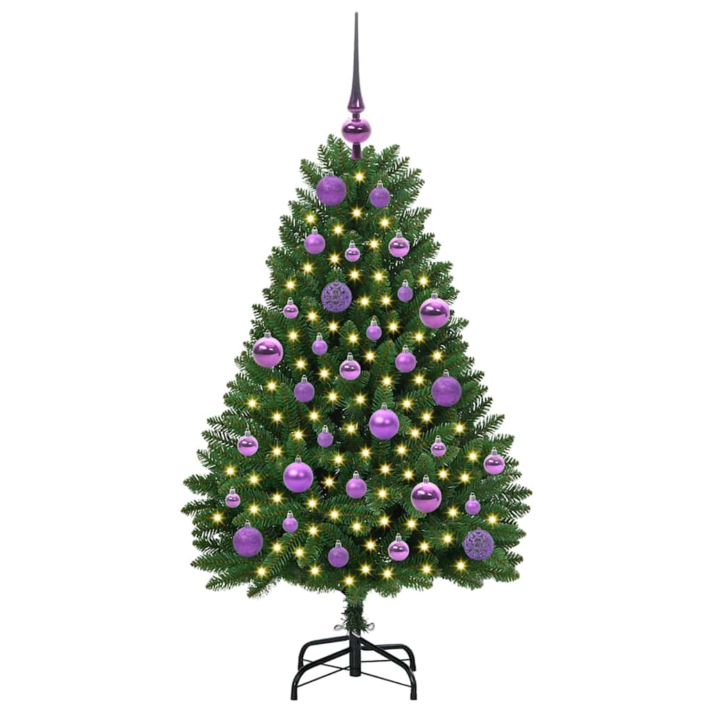 Vidaxx künstlicher Weihnachtsbaum mit 150 LED grün, 120 cm PVC und Metall