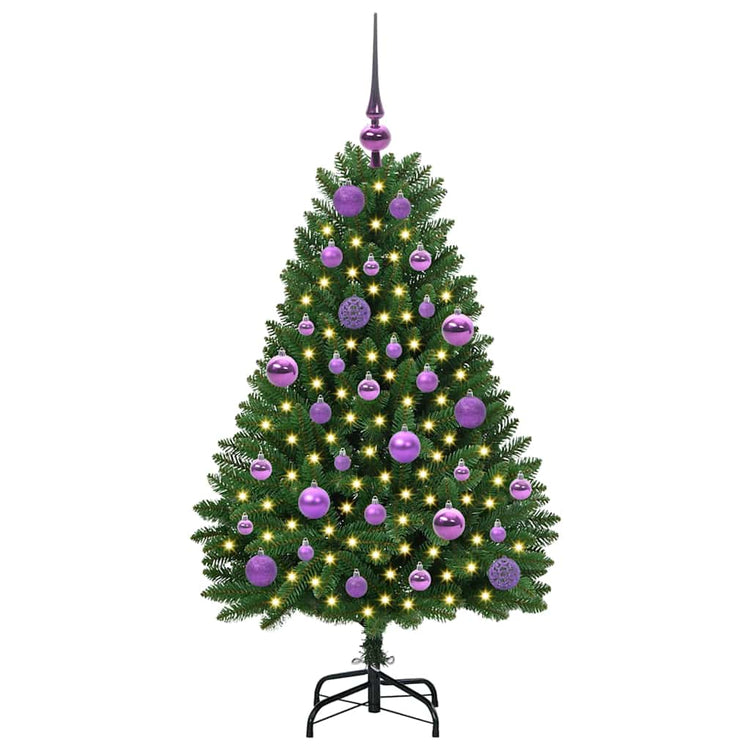 Vidaxx künstlicher Weihnachtsbaum mit 150 LED grün, 120 cm PVC und Metall