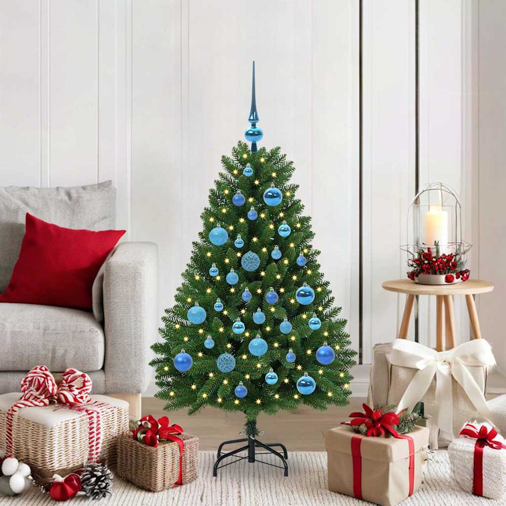 Vidaxx künstlicher Weihnachtsbaum mit 150 LED grün, 120 cm PVC und Metall