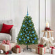 Vidaxx künstlicher Weihnachtsbaum mit 150 LED grün, 120 cm PVC und Metall