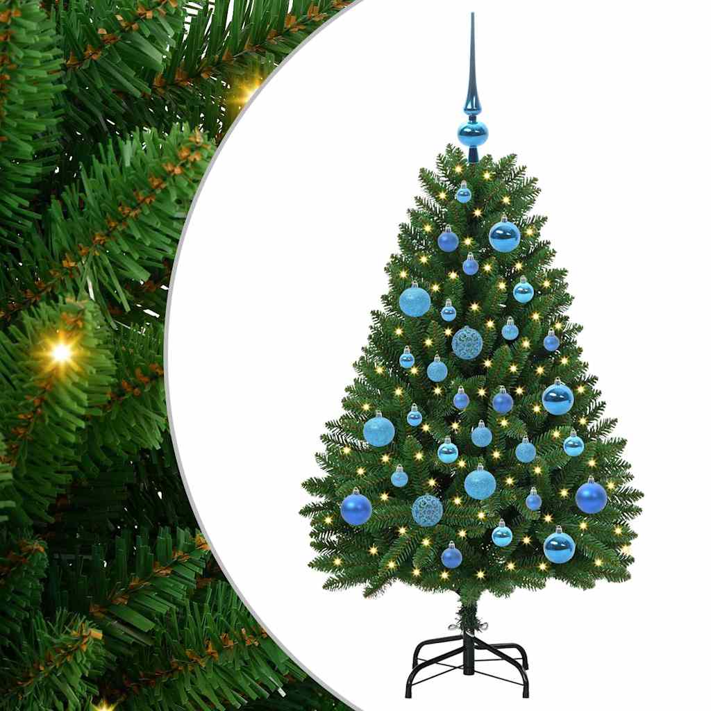Vidaxx künstlicher Weihnachtsbaum mit 150 LED grün, 120 cm PVC und Metall