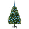 Vidaxx künstlicher Weihnachtsbaum mit 150 LED grün, 120 cm PVC und Metall