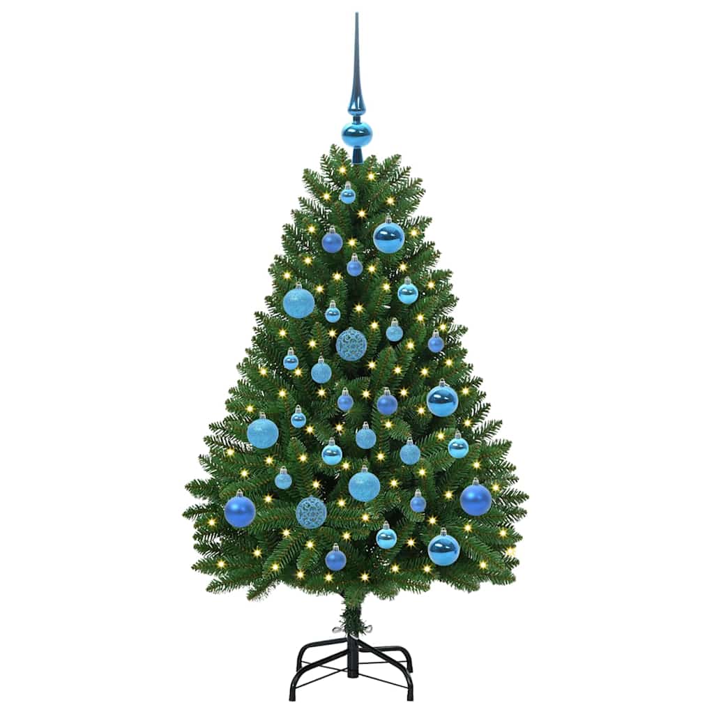 Vidaxx künstlicher Weihnachtsbaum mit 150 LED grün, 120 cm PVC und Metall