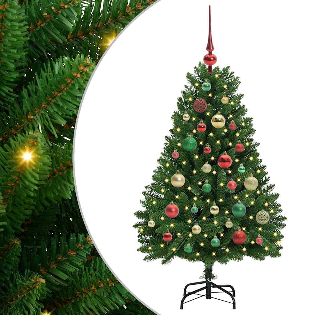 Vidaxx künstlicher Weihnachtsbaum mit 150 LED grün, 120 cm PVC und Metall