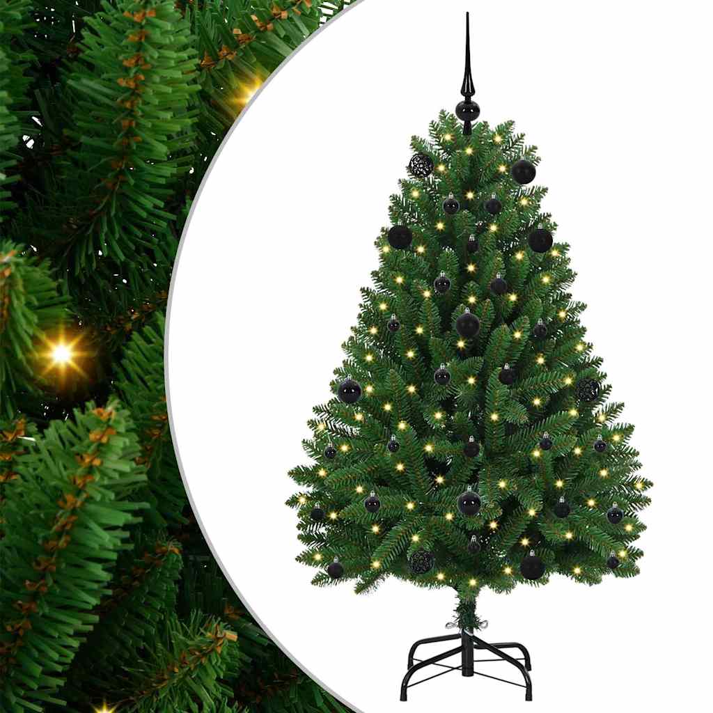 Vidaxx künstlicher Weihnachtsbaum mit 150 LED grün, 150 cm PVC und Metall