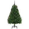 Vidaxx künstlicher Weihnachtsbaum mit 150 LED grün, 150 cm PVC und Metall