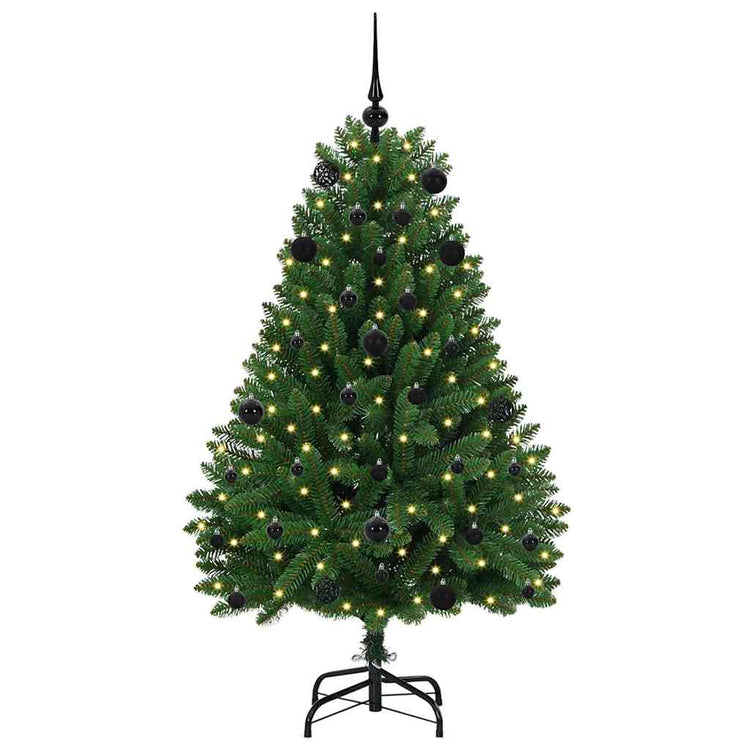 Vidaxx künstlicher Weihnachtsbaum mit 150 LED grün, 150 cm PVC und Metall