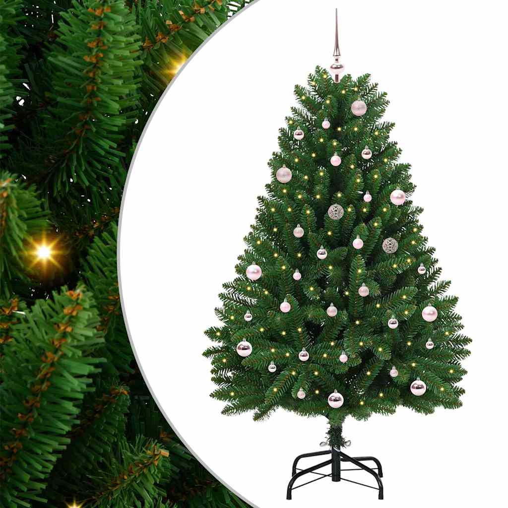 Vidaxx künstlicher Weihnachtsbaum mit 150 LED grün, 150 cm PVC und Metall