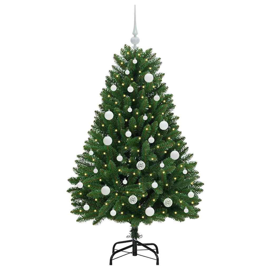 Vidaxx künstlicher Weihnachtsbaum mit 150 LED grün, 150 cm PVC und Metall