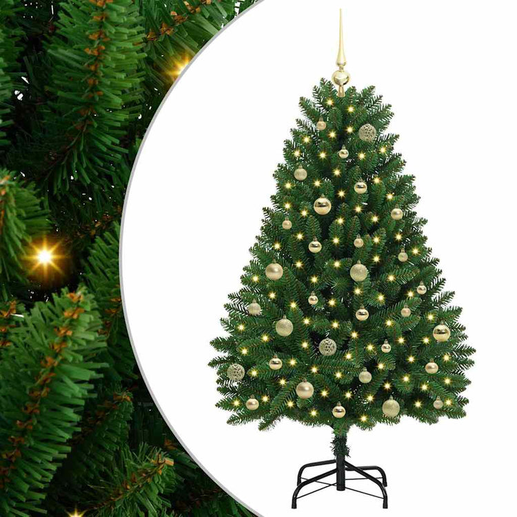 Vidaxx künstlicher Weihnachtsbaum mit 150 LED grün, 150 cm PVC und Metall