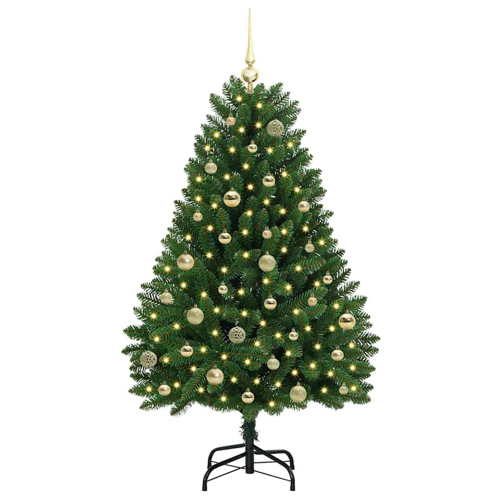Vidaxx künstlicher Weihnachtsbaum mit 150 LED grün, 150 cm PVC und Metall