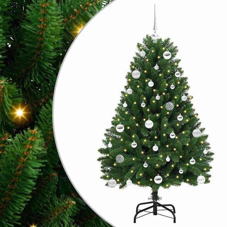 Vidaxx künstlicher Weihnachtsbaum mit 150 LED grün, 150 cm PVC und Metall