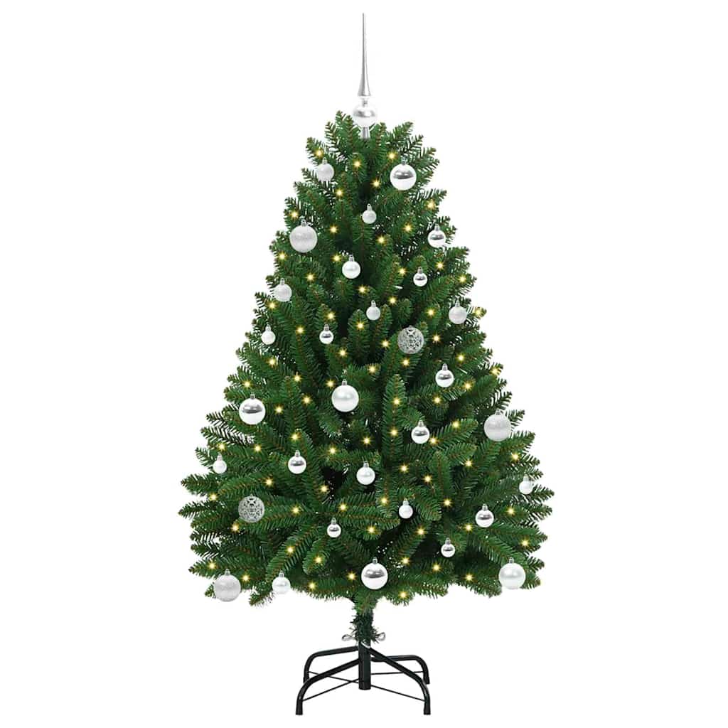 Vidaxx künstlicher Weihnachtsbaum mit 150 LED grün, 150 cm PVC und Metall