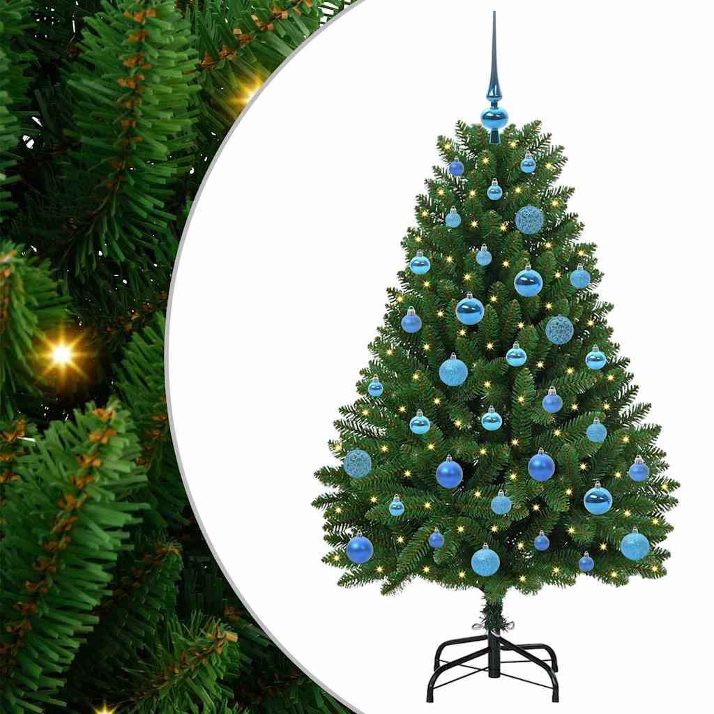 Vidaxx künstlicher Weihnachtsbaum mit 150 LED grün, 150 cm PVC und Metall