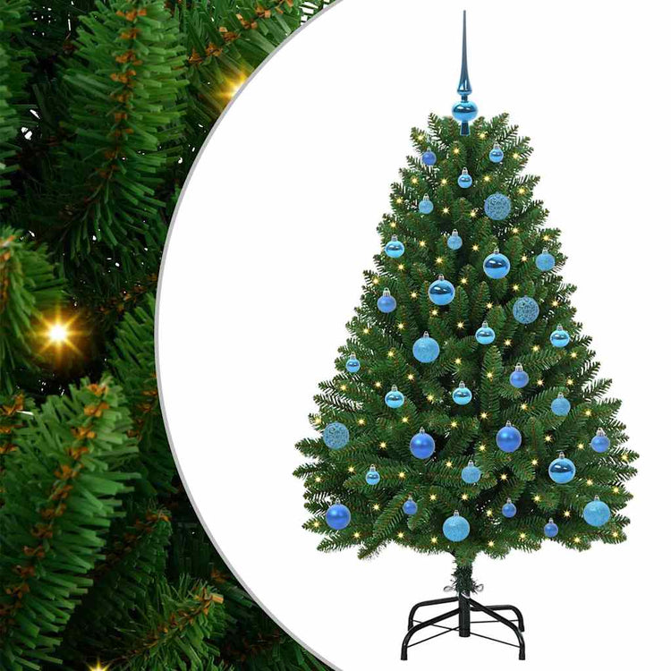 Vidaxx künstlicher Weihnachtsbaum mit 150 LED grün, 150 cm PVC und Metall