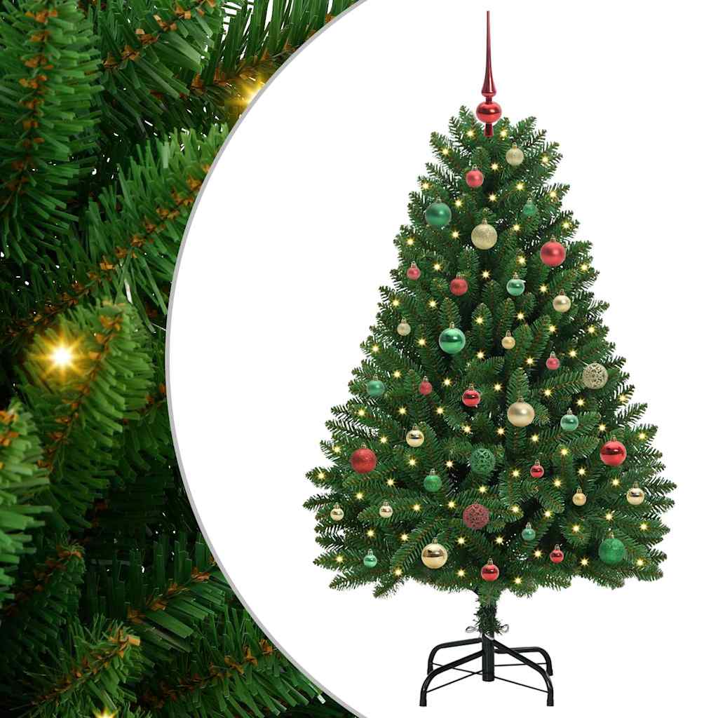 Vidaxx künstlicher Weihnachtsbaum mit 150 LED grün, 150 cm PVC und Metall