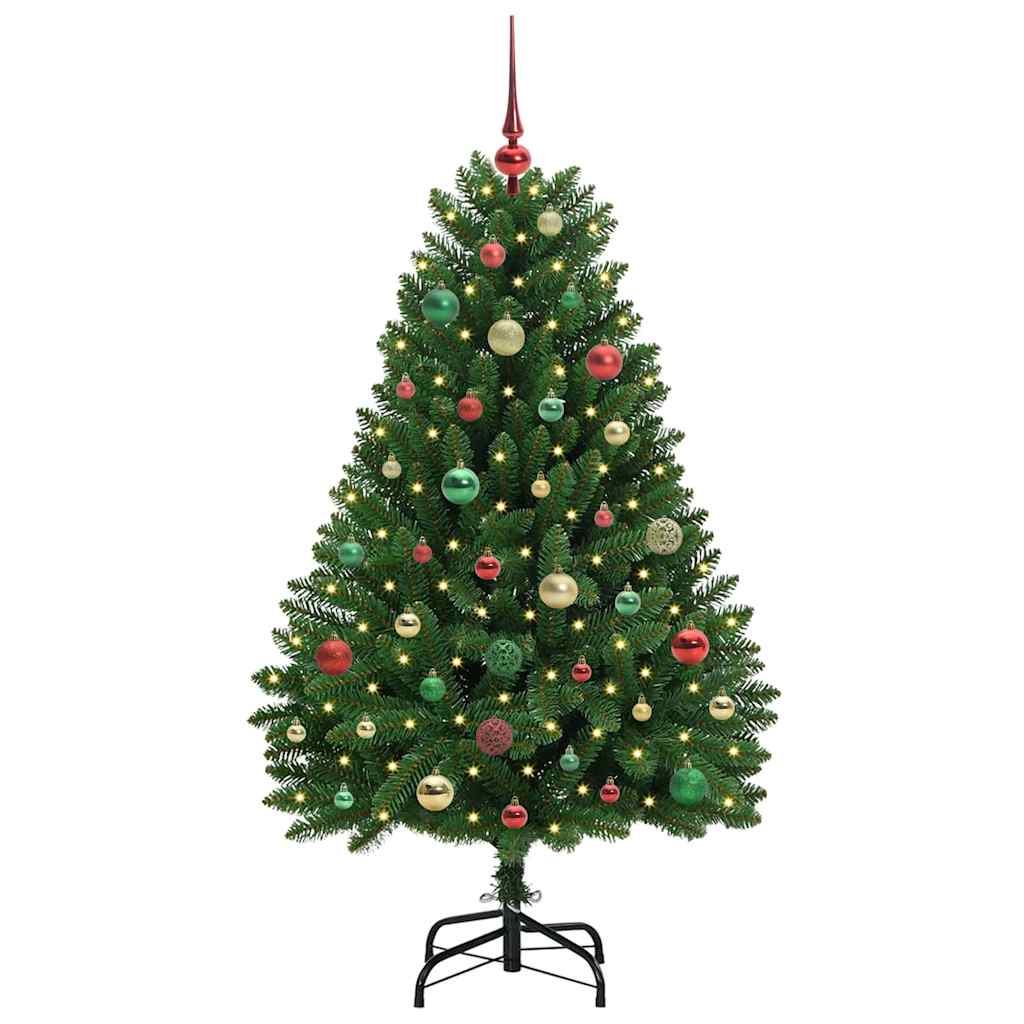 Vidaxx künstlicher Weihnachtsbaum mit 150 LED grün, 150 cm PVC und Metall