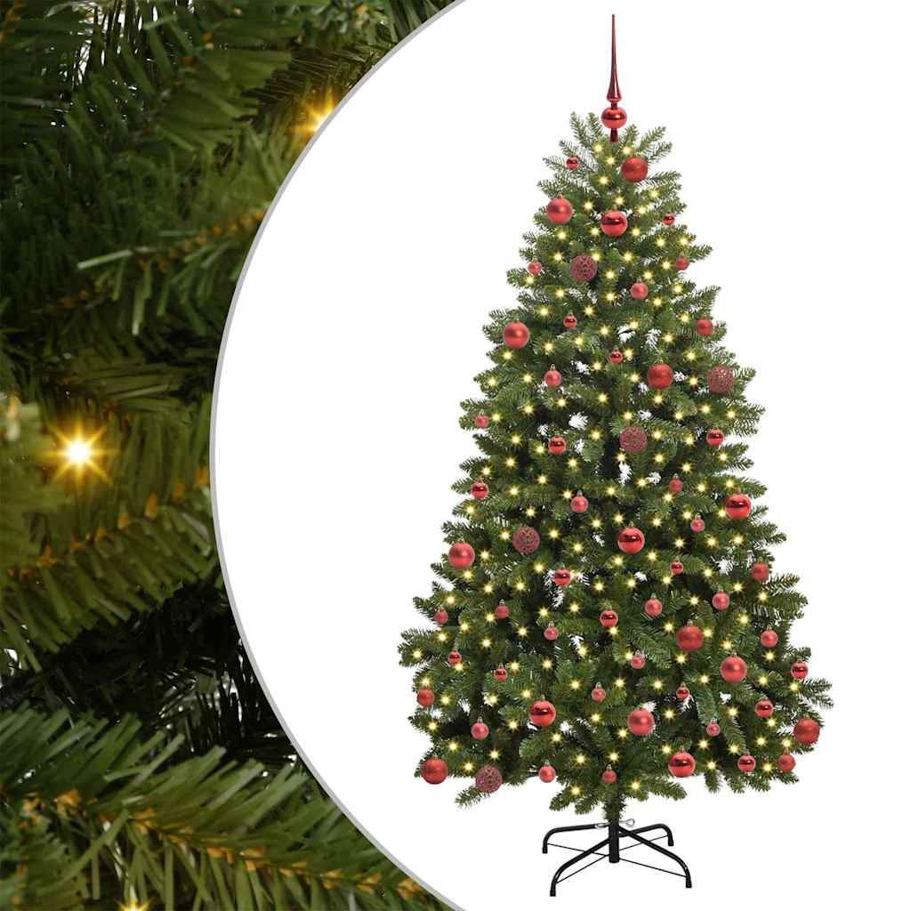 Vidaxx künstlicher Weihnachtsbaum mit 300 LED grün 180 cm PVC und Metall