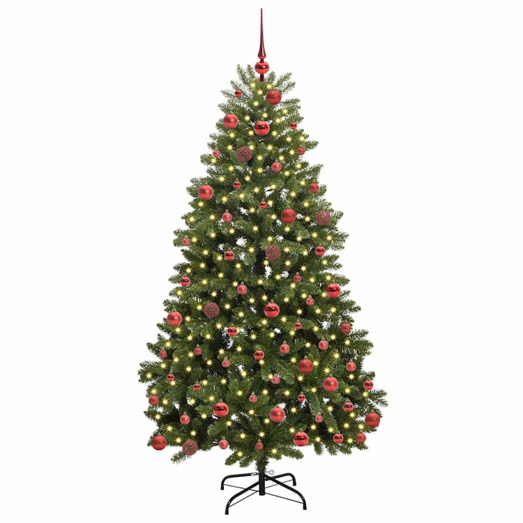 Vidaxx künstlicher Weihnachtsbaum mit 300 LED grün 180 cm PVC und Metall