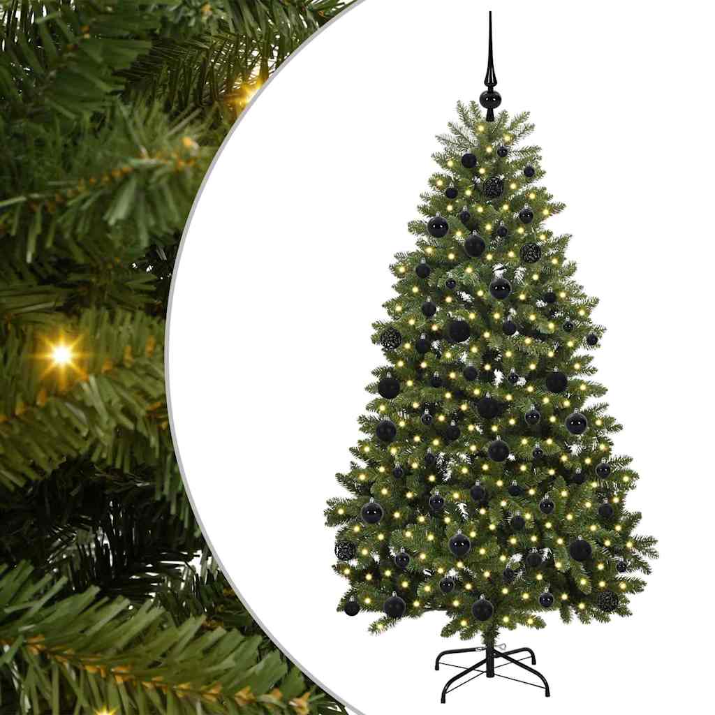 Vidaxx künstlicher Weihnachtsbaum mit 300 LED grün 180 cm PVC und Metall