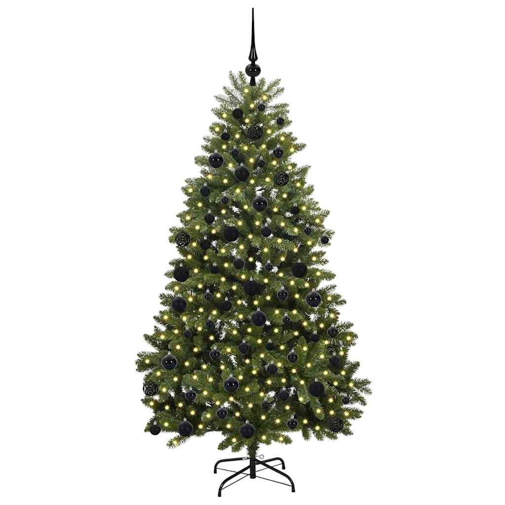 Vidaxx künstlicher Weihnachtsbaum mit 300 LED grün 180 cm PVC und Metall