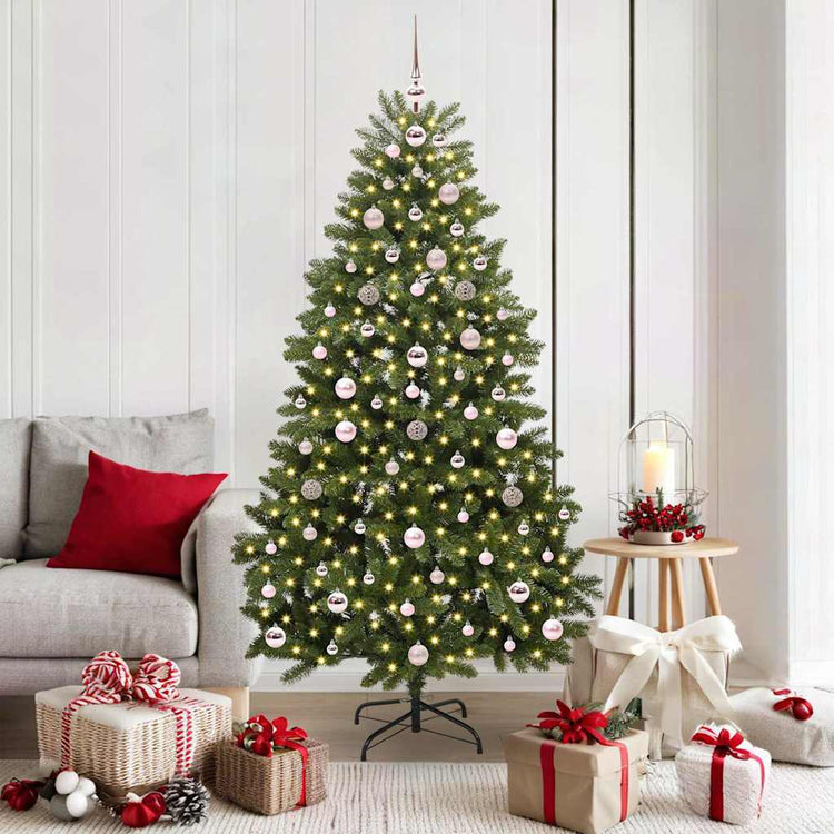 Vidaxx künstlicher Weihnachtsbaum mit 300 LED grün 180 cm PVC und Metall