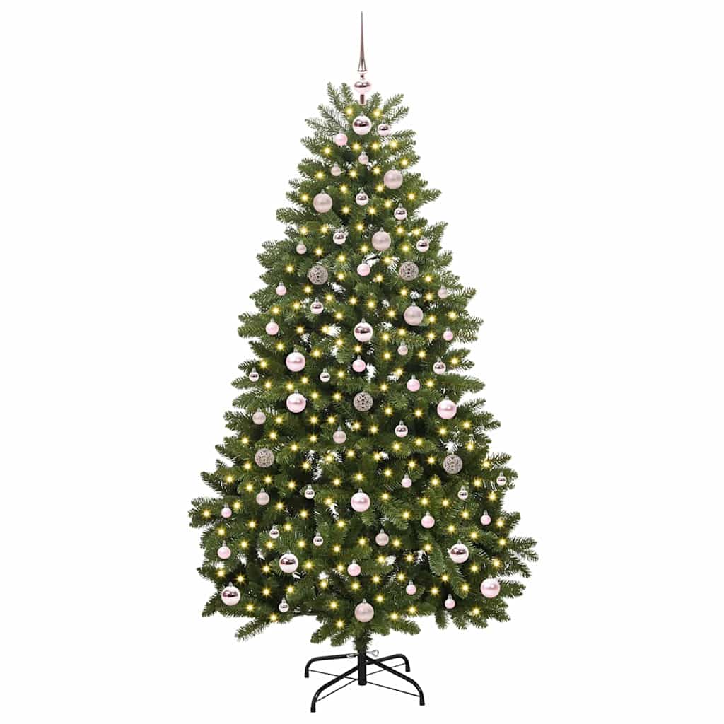 Vidaxx künstlicher Weihnachtsbaum mit 300 LED grün 180 cm PVC und Metall